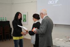 Fotografie z vyhlášení výsledků soutěže Nadace města Vodňany 2011