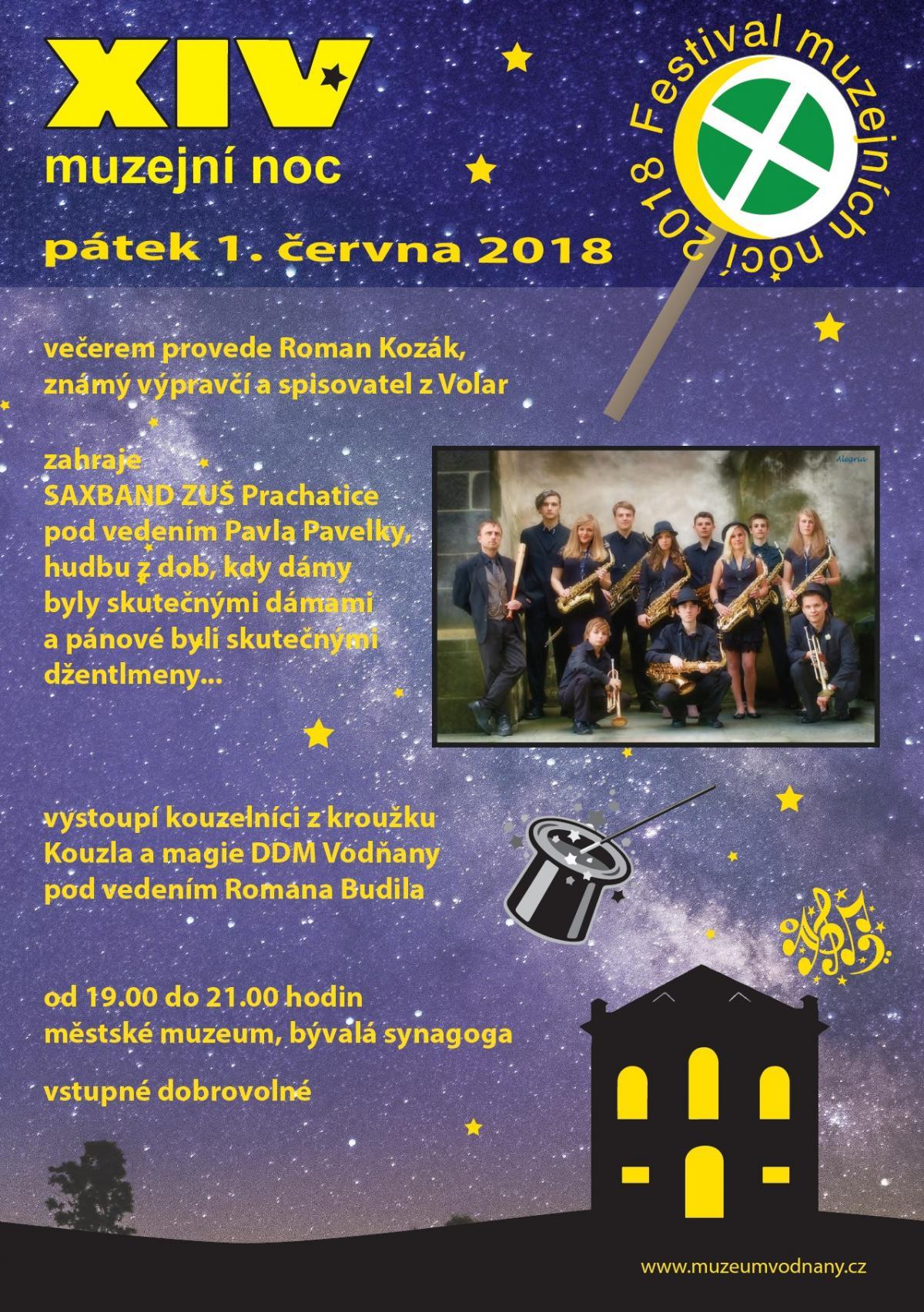 Plakát XIV. malá muzejní noc