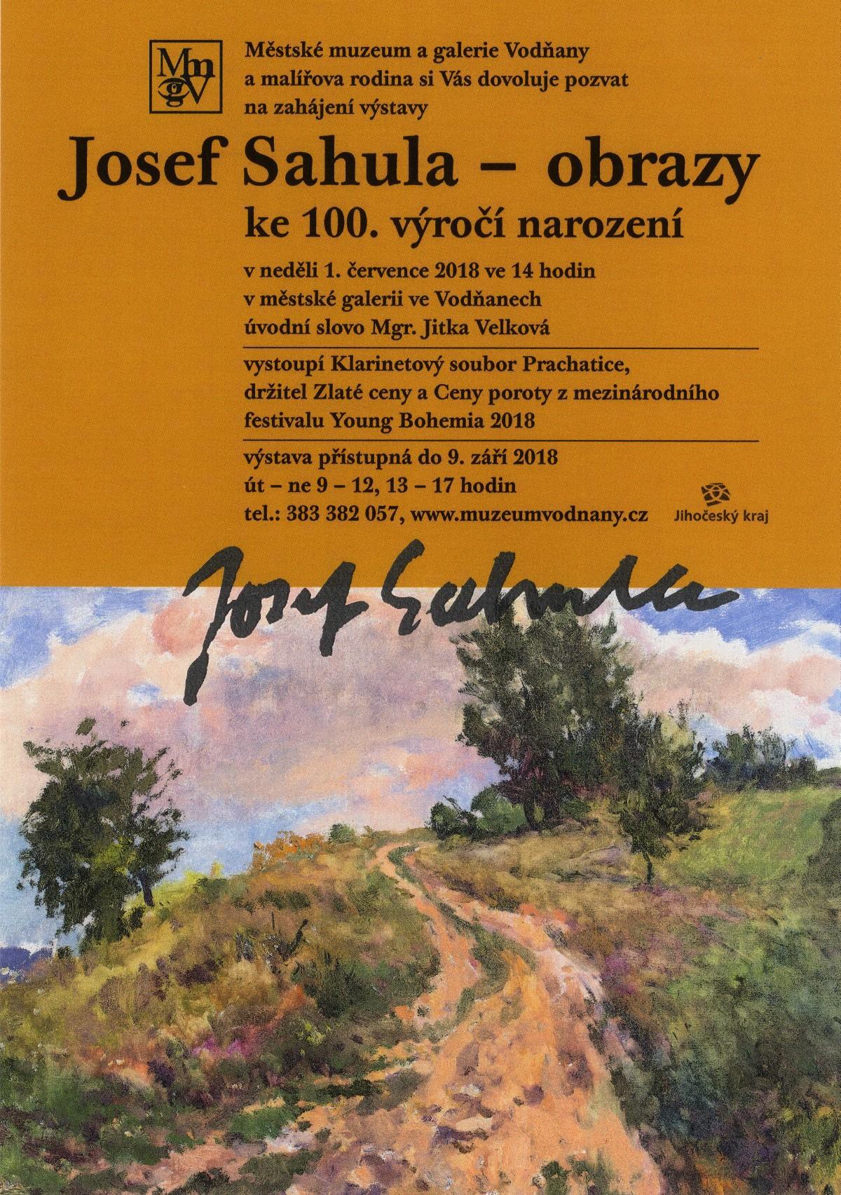 Plakát Josef Sahula - obrazy