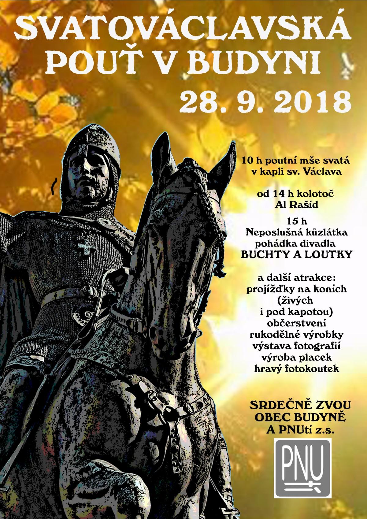 Plakát Svatováclavská pouť v Budyni