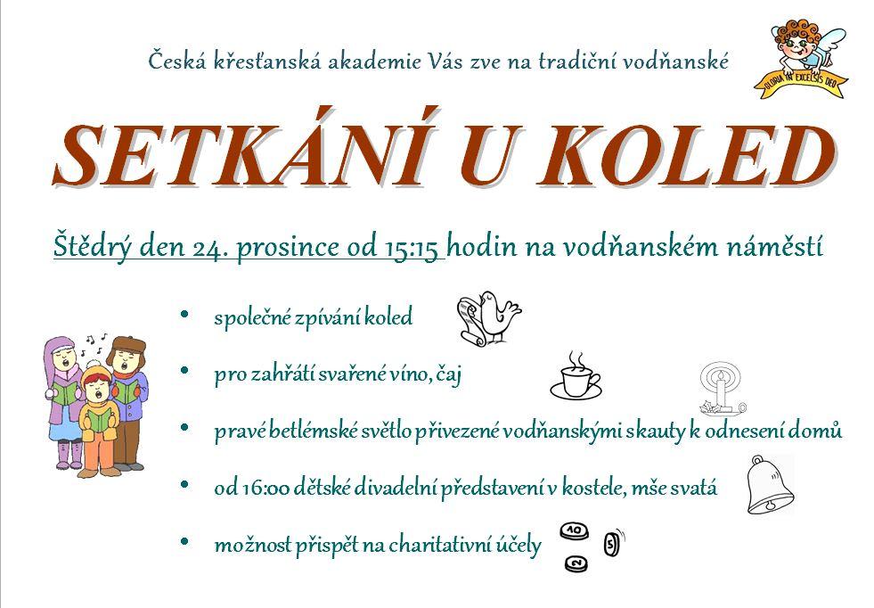 Plakát Setkání u koled ve Vodňanech