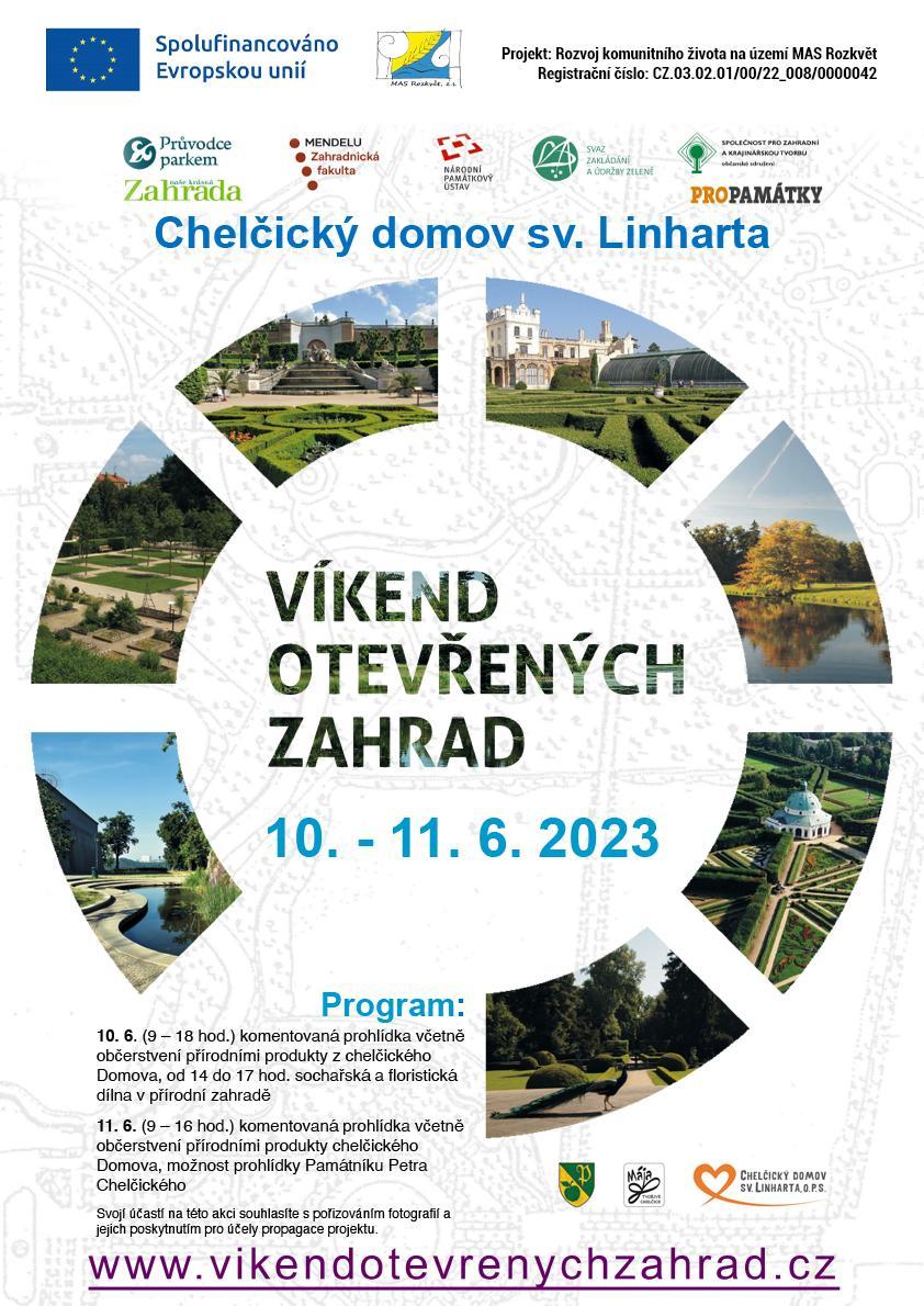 Plakát Víkend otevřených zahrad 2023