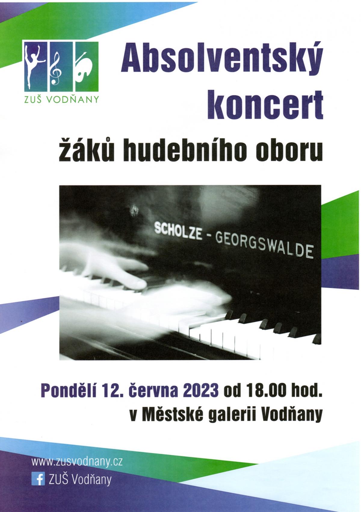 Plakát Absolventský koncert