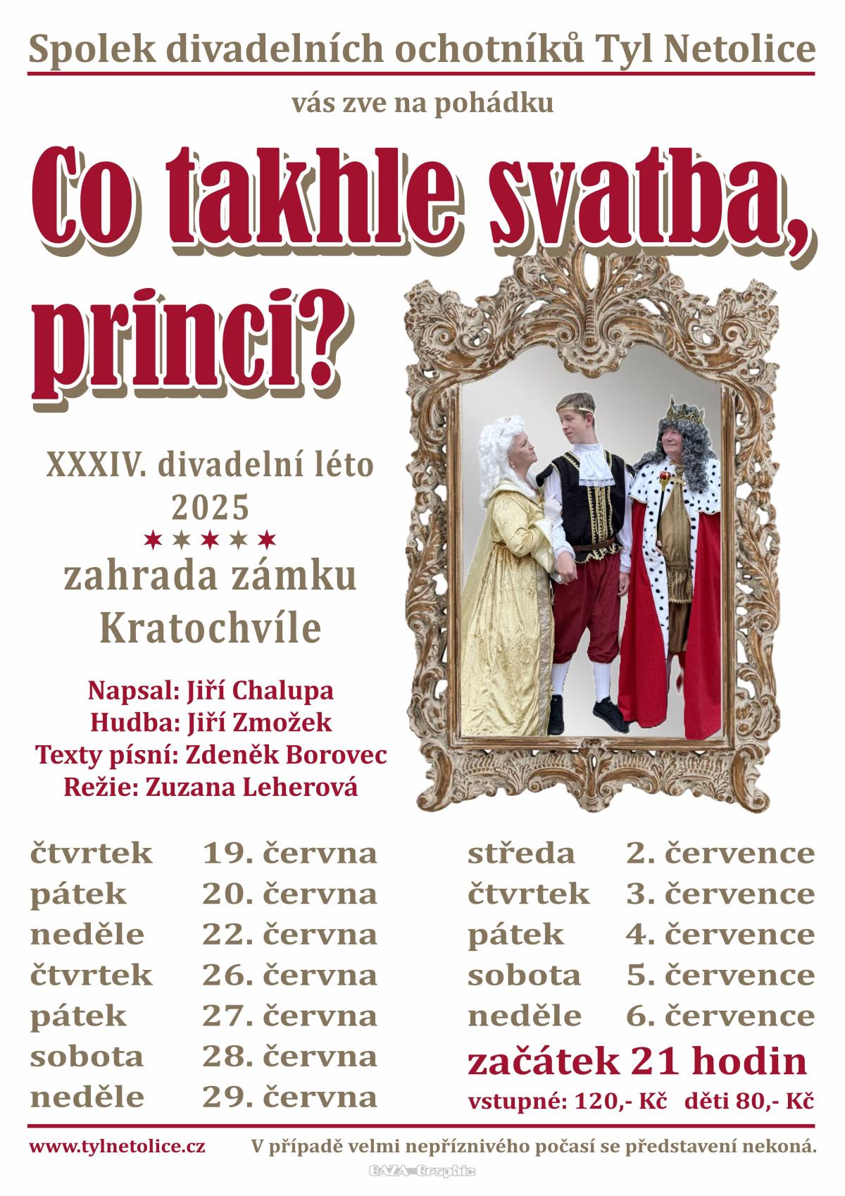 Plakát Co takhle svatba, princi?