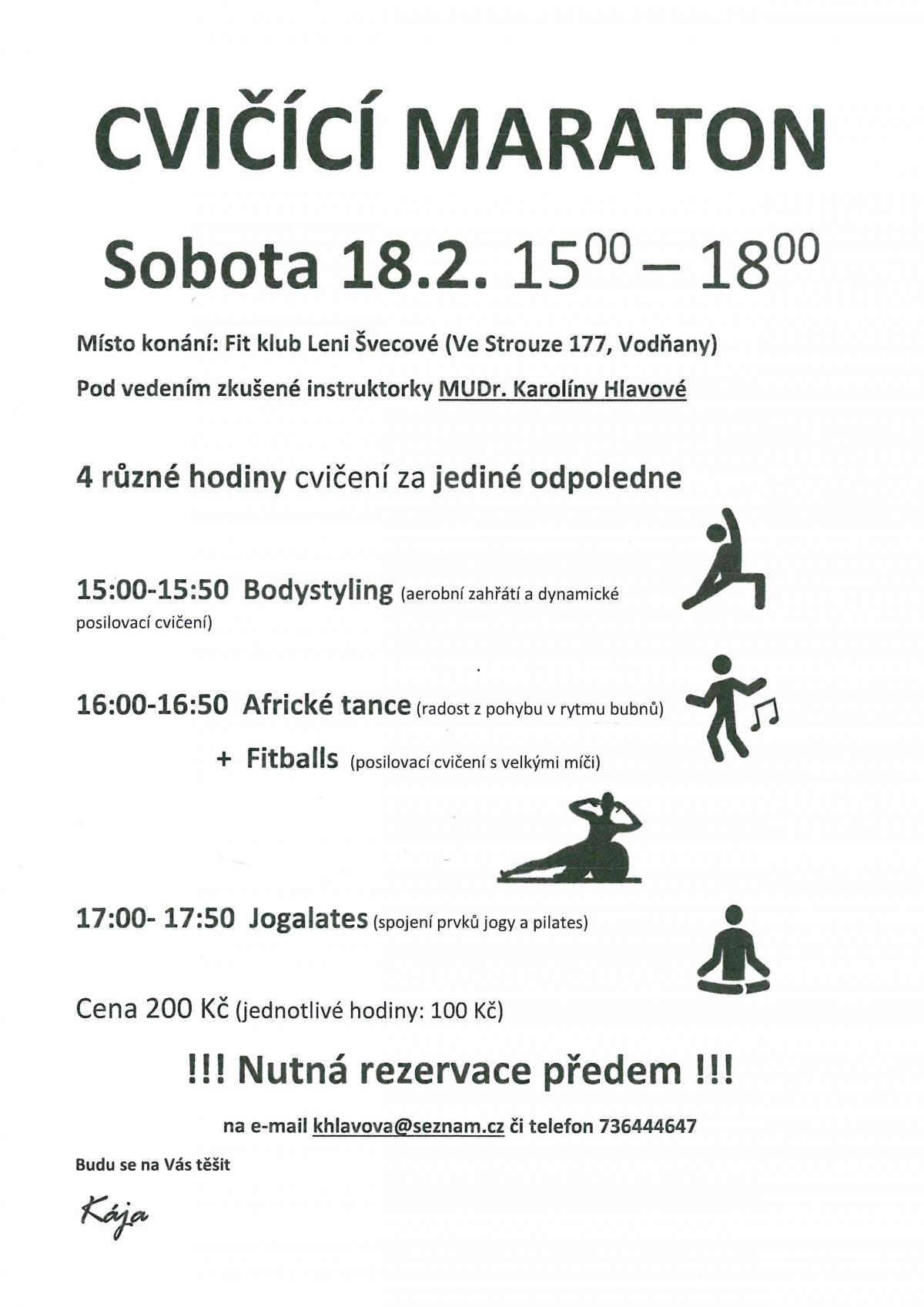 Plakát Cvičící maraton