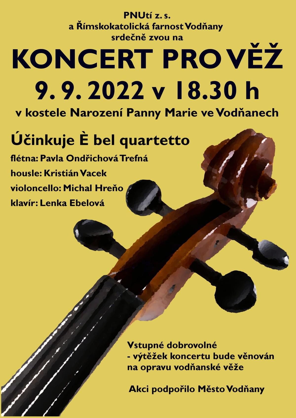 Plakát Koncert pro věž
