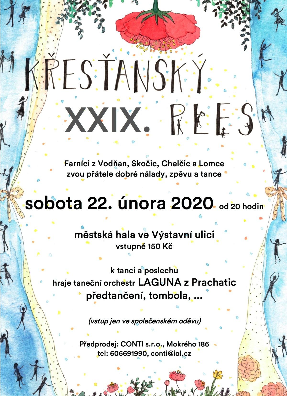 Plakát XXIX. křesťanský ples
