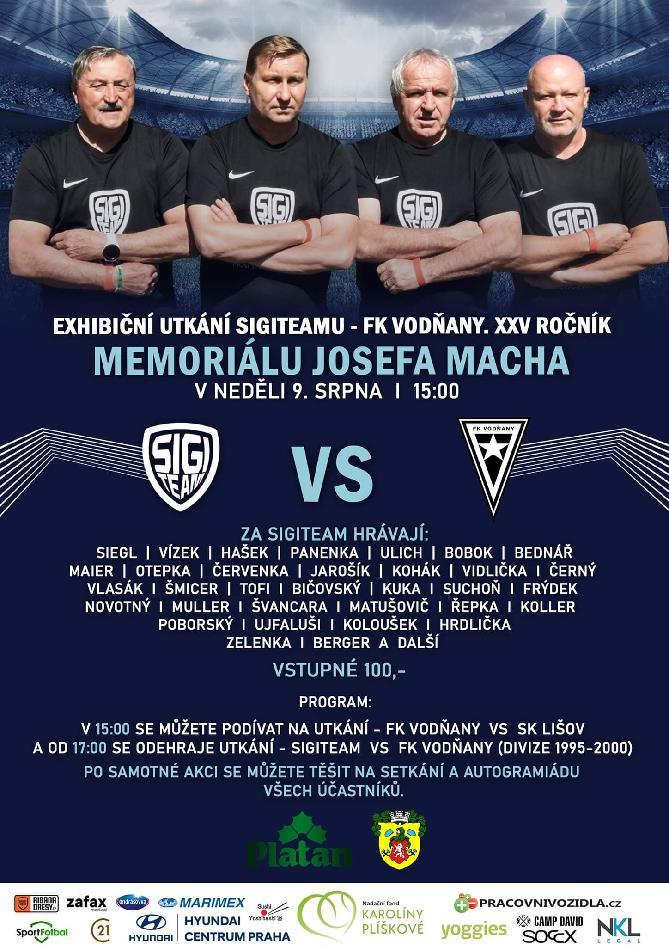 Plakát Exhibiční utkání SIGITEAMU - FK Vodňany
