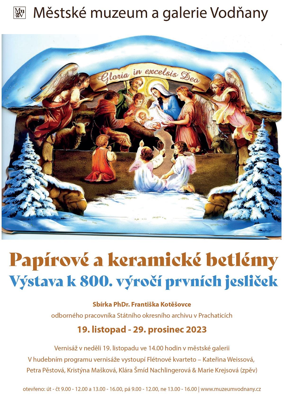 Plakát Papírové  a keramické betlémy