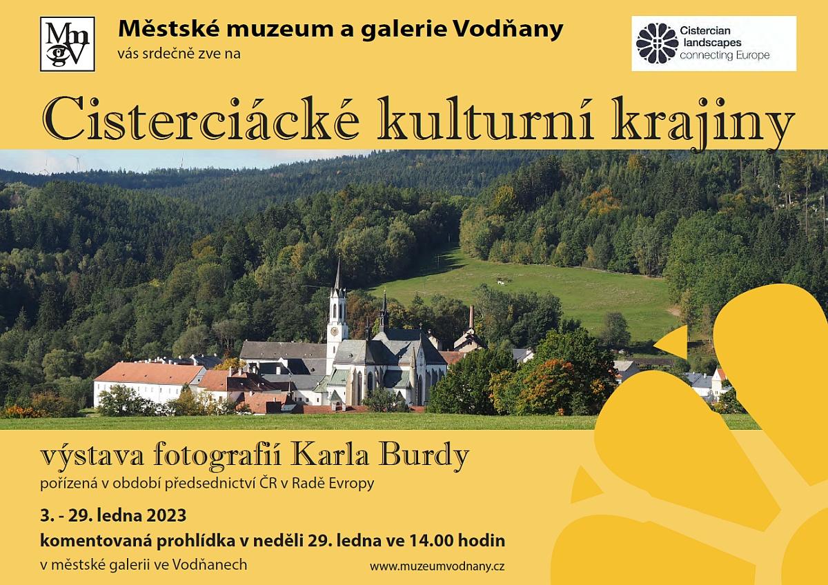 Plakát Cisterciácké kulturní krajiny - výstava fotografií Karla Burdy