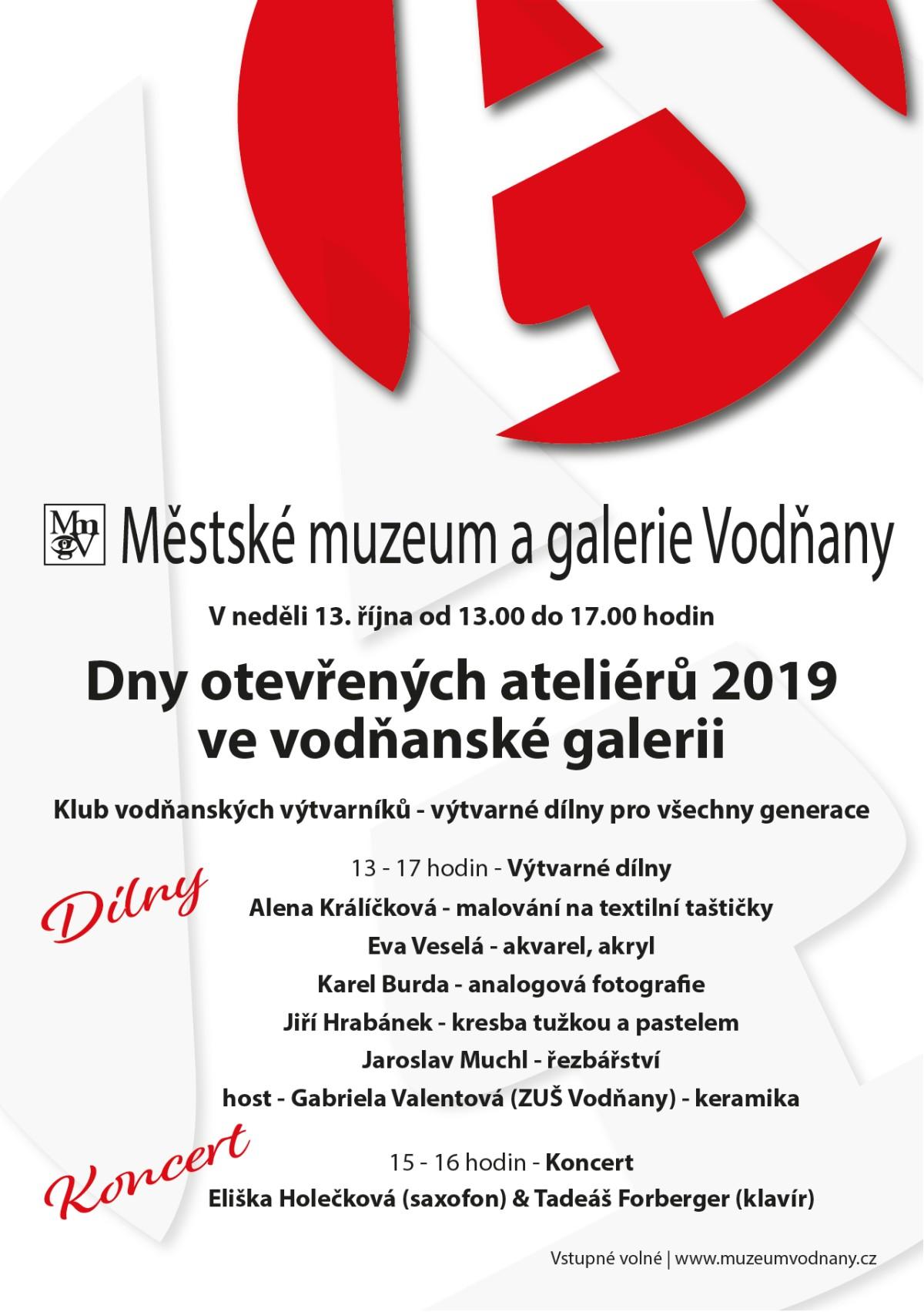 Plakát Dny otevřených ateliérů 2019