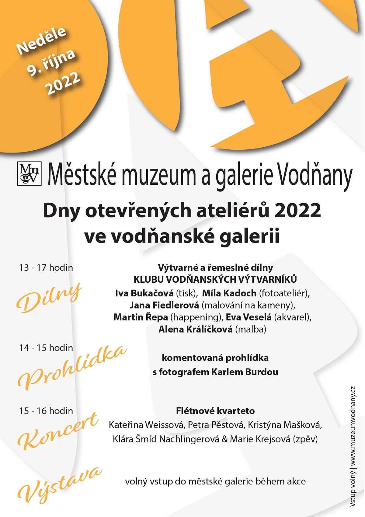 Plakát Dny otevřených ateliérů 2022