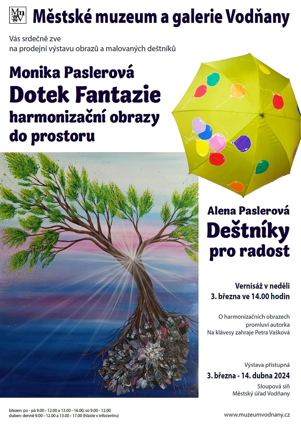 Plakát Monika Paslerová - Dotek Fantazie - harmonizační obrazy do prostoru