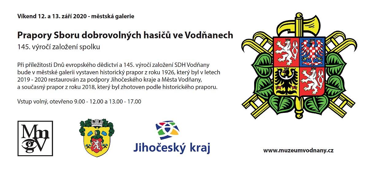 Plakát Prapory Sboru dobrovolných hasičů ve Vodňanech