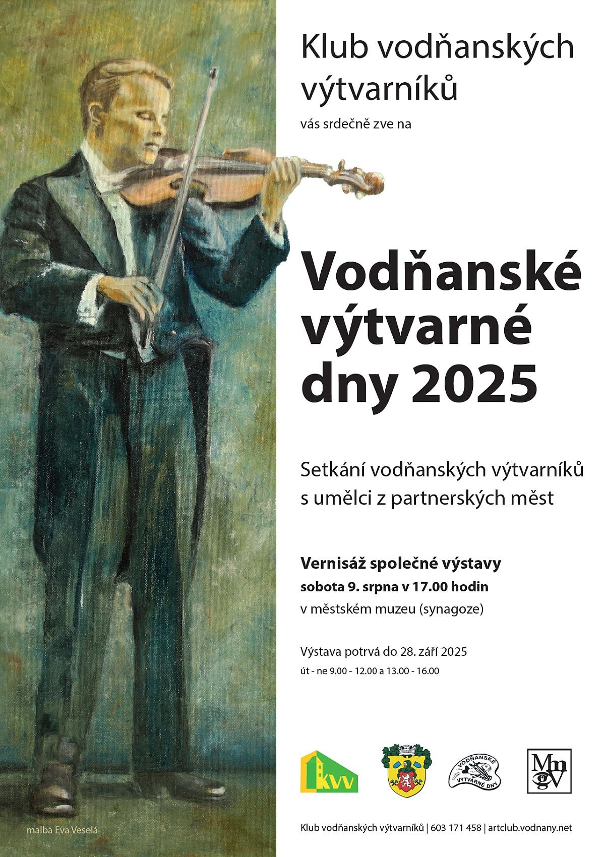 Plakát VIII. Vodňanské výtvarné dny 2025