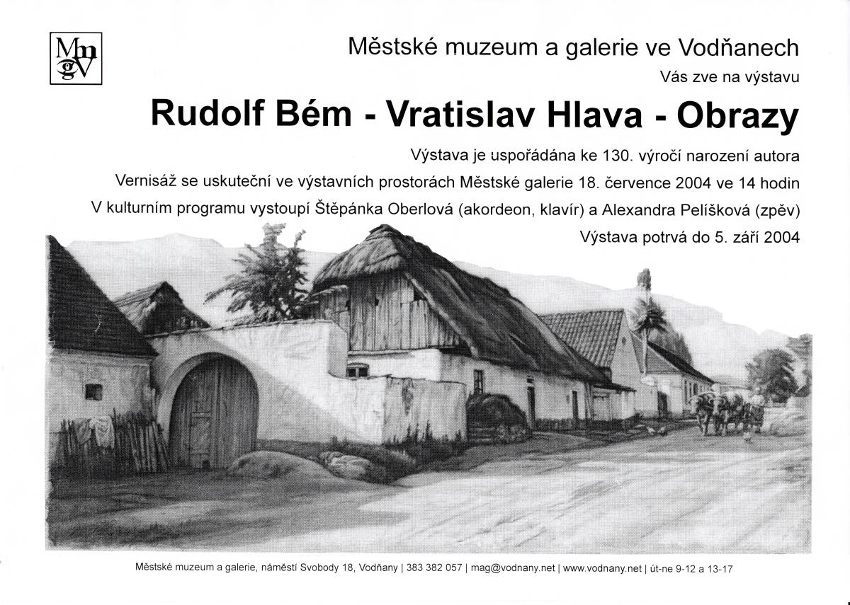 Plakát Rudolf Bém - Vratislav Hlava, Josef Jakší, Jaroslav Šnobl